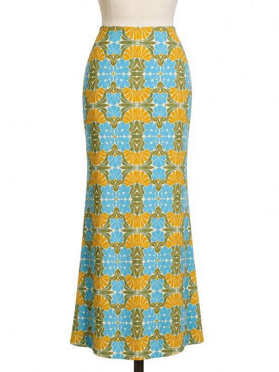 Misa Los Angeles Dresses & Skirts - MISA Los Angeles Ekat Maxi Skirt - NWT - Blue Citrus Print - Size XS